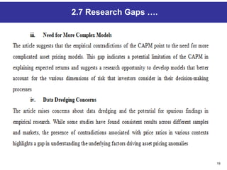 19
2.7 Research Gaps ….
 