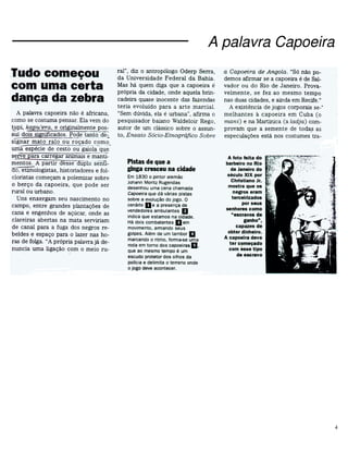 4
A palavra Capoeira
 