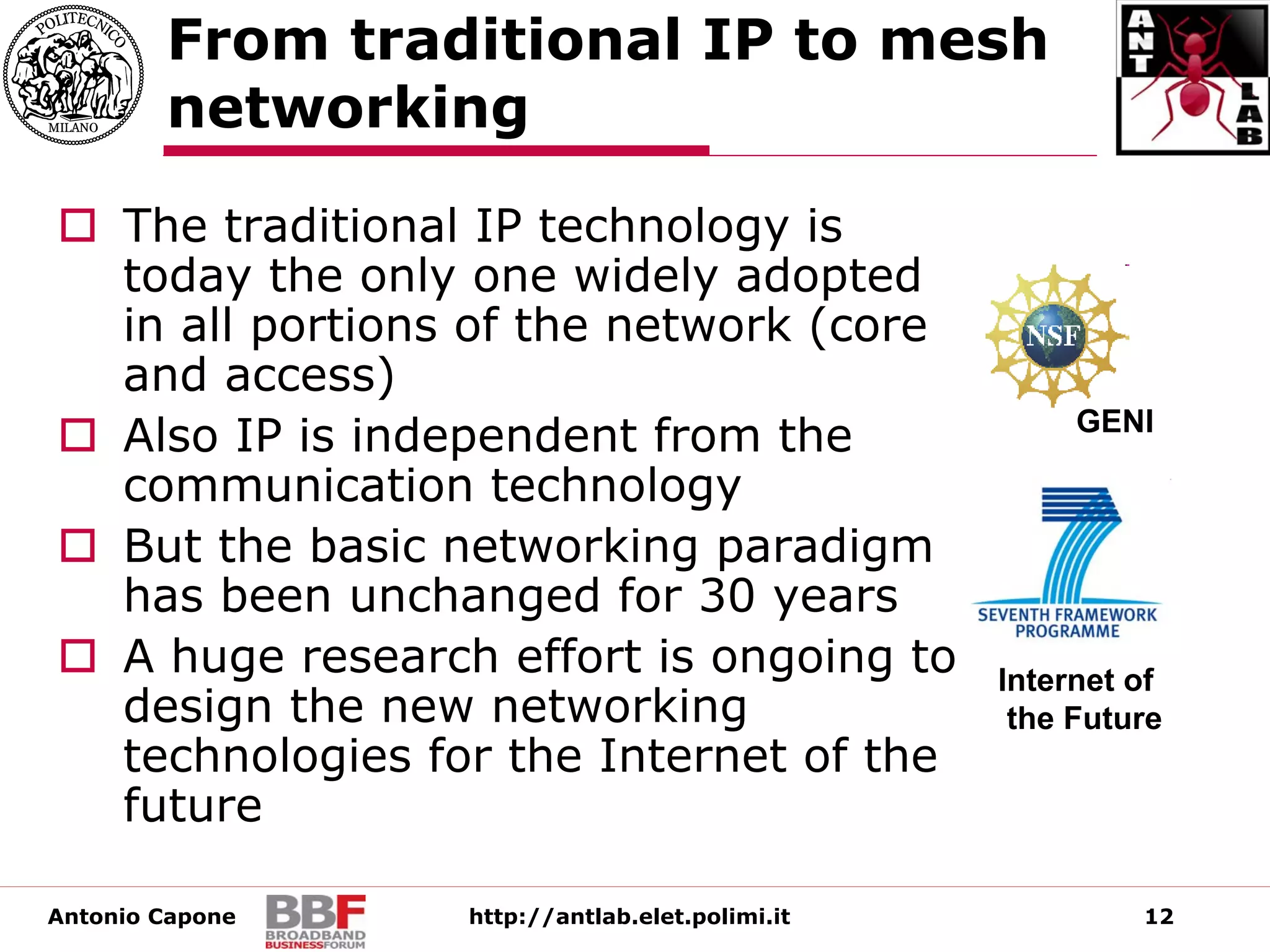 Evoluzione delle Reti Mesh con Collegamenti Eterogenei ad Alta Velocità