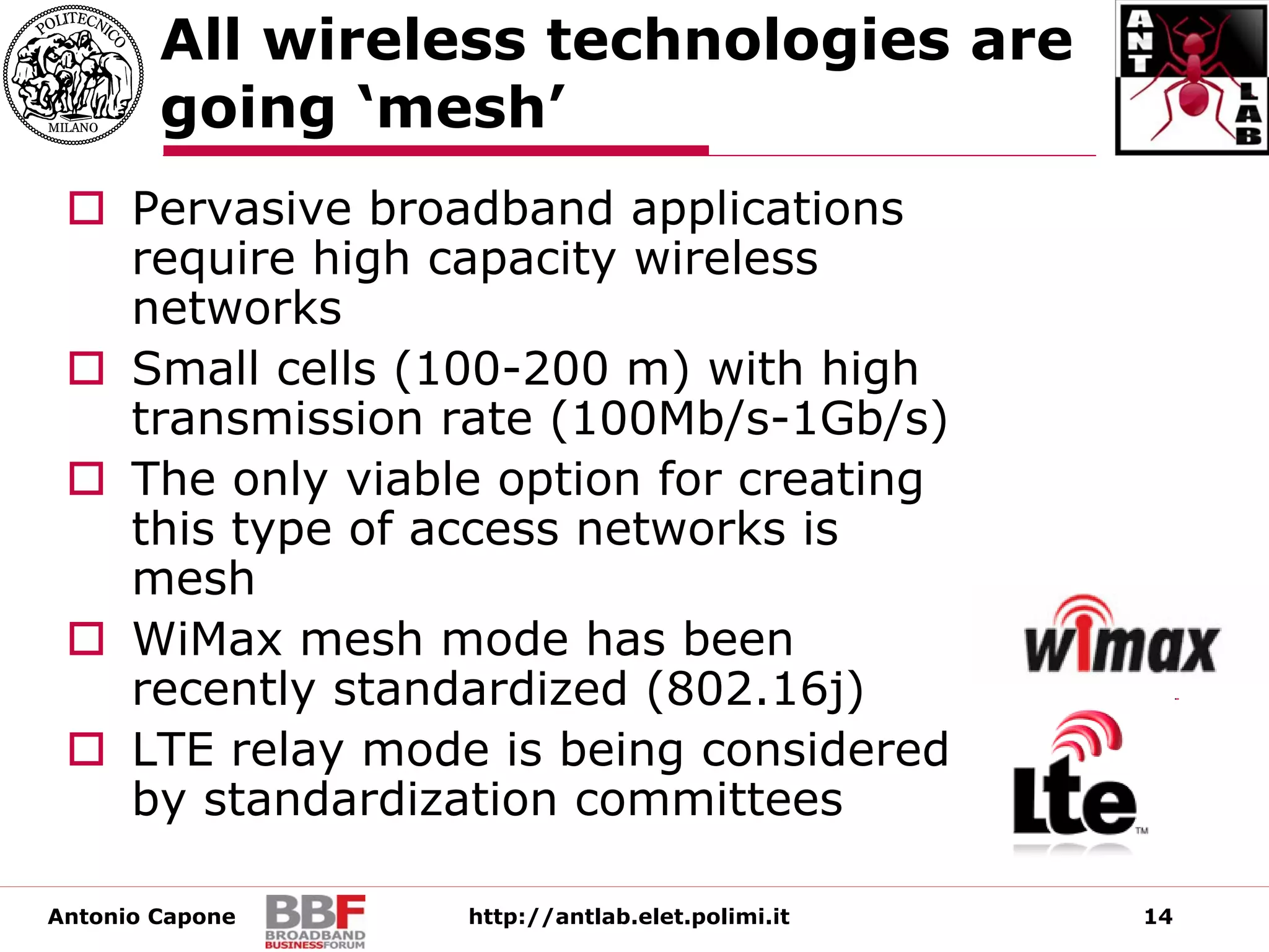 Evoluzione delle Reti Mesh con Collegamenti Eterogenei ad Alta Velocità