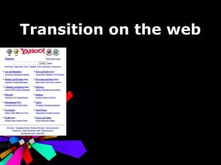 Transition on the web 