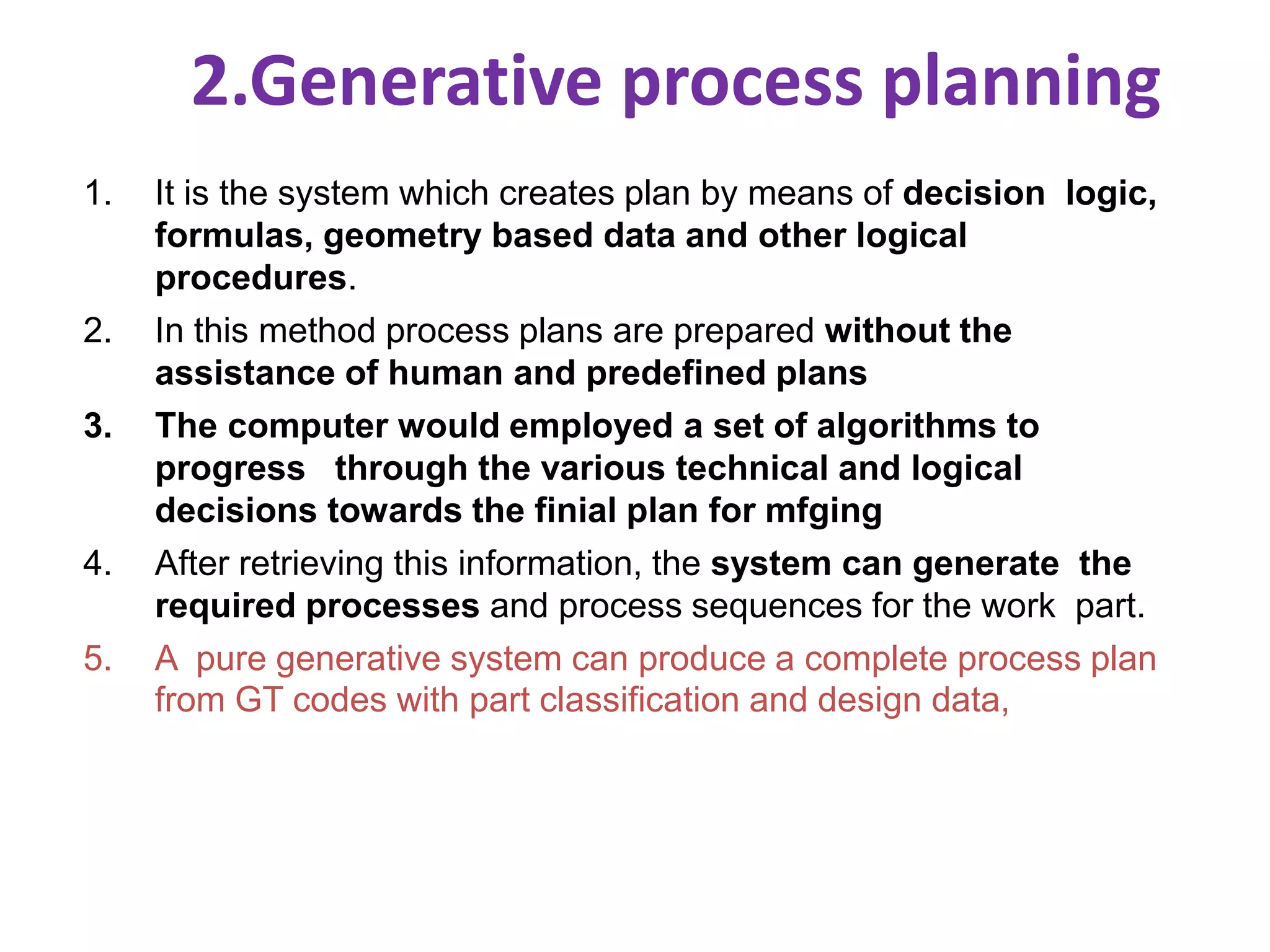 Computer – Aided process planning (CAPP) | PPTX