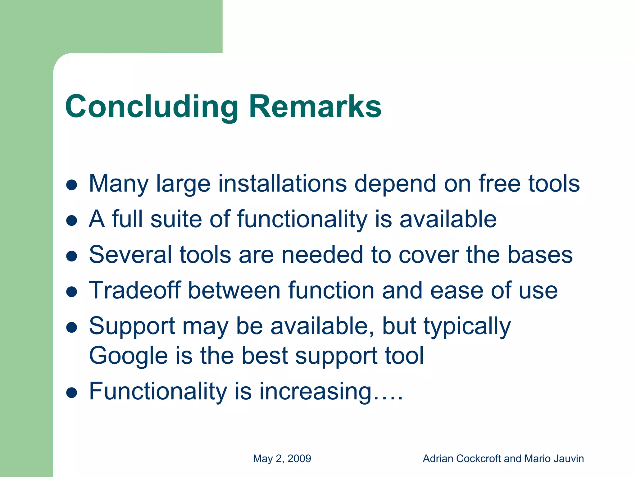 Capacity Planning with Free Tools