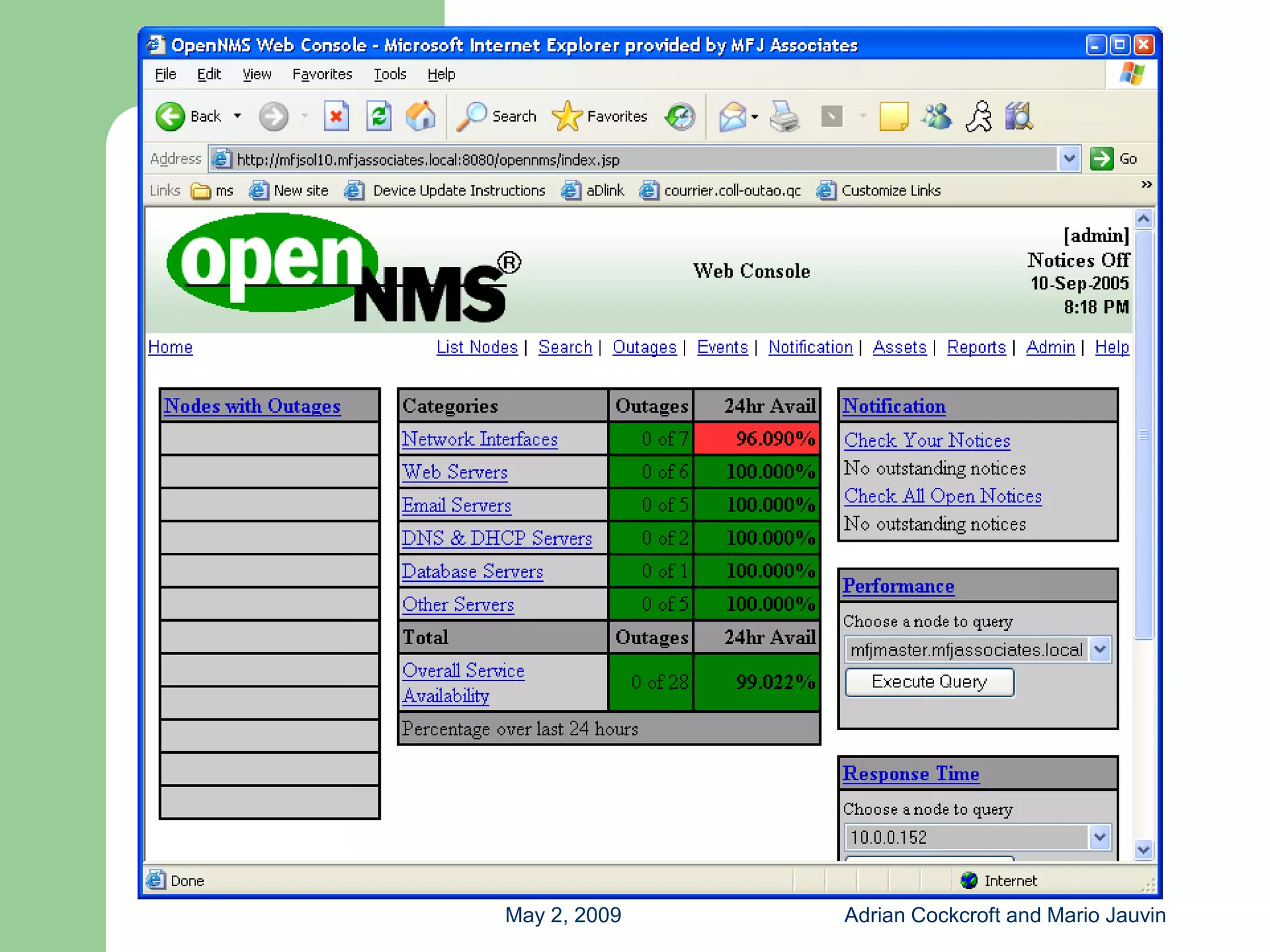Capacity Planning with Free Tools