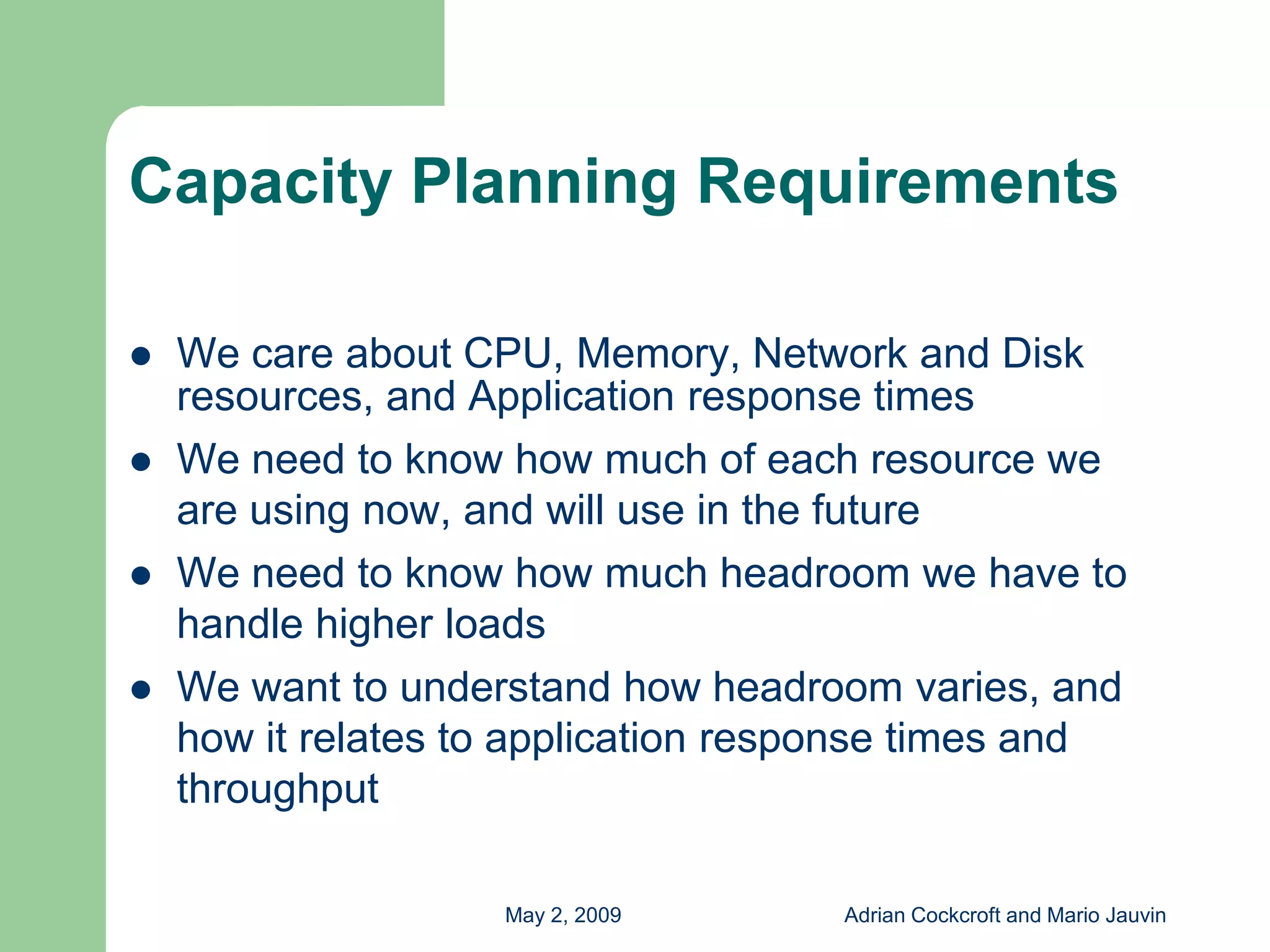 Capacity Planning with Free Tools