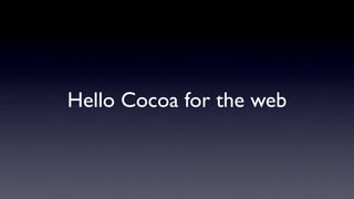 Introduction to Cappuccino