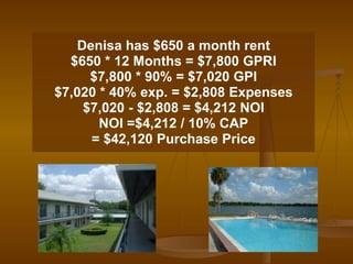 Cap Rate Presentation, How to calculate the rentability of an ...