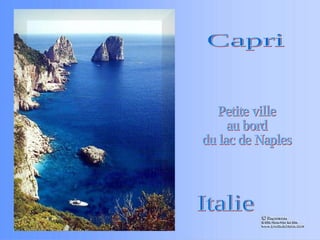 Capri Petite ville au bord du lac de Naples Italie 