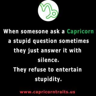 Capricorn traits | PDF