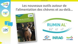 Les nouveaux outils autour de
l’alimentation des chèvres et au-delà…
CAPR'INOV 2023
1
 