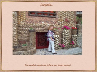 Llegada... Era verdad- aquí hay belleza por todas partes!  