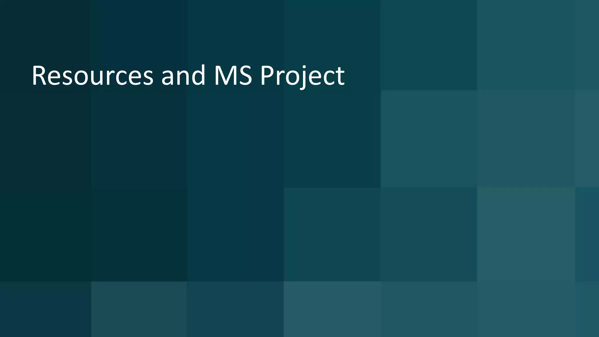 17 © 2015 CA. ALL RIGHTS RESERVED.@CAWORLD #CAWORLD
Resources and MS Project
 