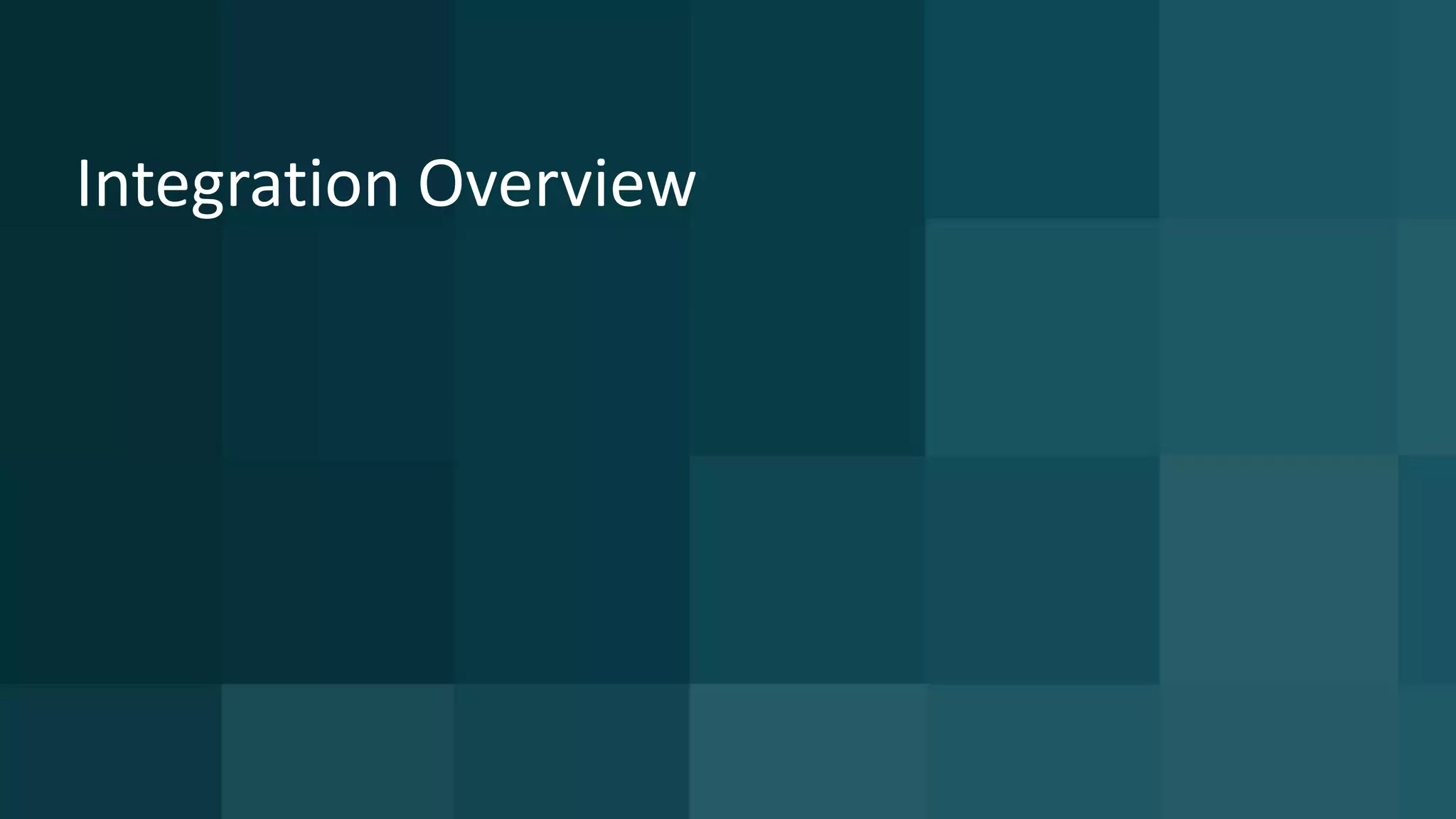 6 © 2015 CA. ALL RIGHTS RESERVED.@CAWORLD #CAWORLD
Integration Overview
 