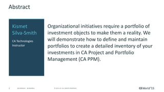 CA Project and Portfolio Management v14.x - Building a Better Portfolio ...