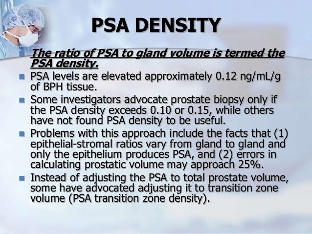 Psa Density Chart
