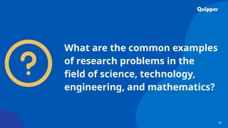 Comprehensive Guide to Identifying and Formulating Scientific Research ...