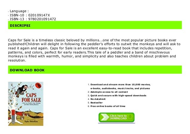 caps for sale online book