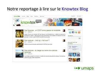 Notre reportage à lire sur le  Knowtex Blog 