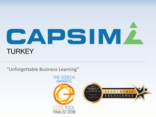 TURKEY
“Unforgettable Business Learning”
 