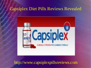 Capsiplex Diet Pills Reviews Revealed




  http://www.capsiplexpillsreviews.com
 