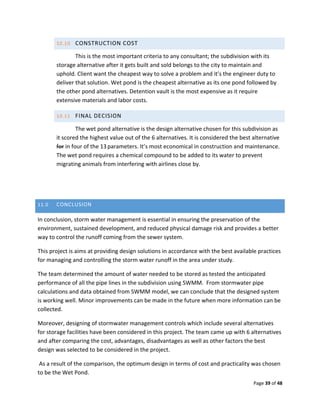 StormWater project report | PDF