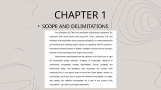 CHAPTER 1
? SCOPE AND DELIMITATIONS
 