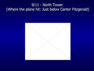 9/11 - North Tower  (Where the plane hit: Just below Cantor Fitzgerald) 