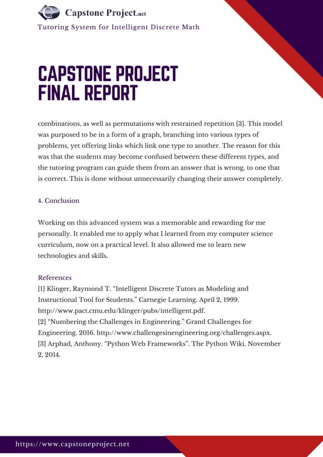 Capstone Project Final Report Sample