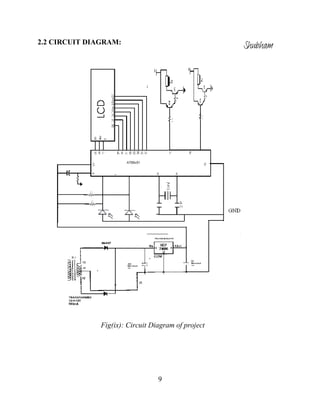 9
2.2 CIRCUIT DIAGRAM:
Fig(ix): Circuit Diagram of project
Shubham
 