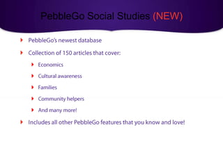 PebbleGo Social Studies (NEW)




    

    

    

    

    


 