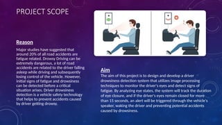 Smart Driver Alert: Predictive Fatigue Detection Technology | PPTX