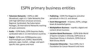 Espn Entities Capstone espn presentation | PDF