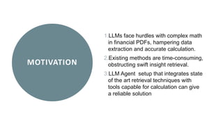 Finbot - LLM Agent powered financial assistant | PPTX
