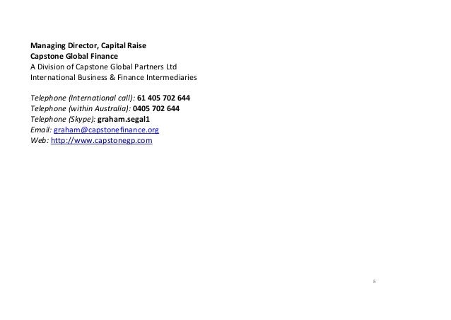 Capstone project funding image