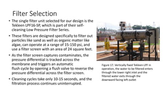 Design of an Algae Filtration Facility | PPTX