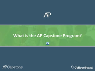 What is the AP Capstone Program?
 