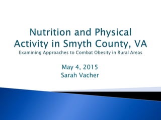 May 4, 2015
Sarah Vacher
 