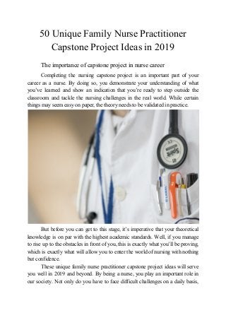 capstone practitioner