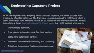 Capstone Project Ideas for IT, Psychology, Engineering | PPT