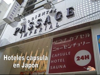Hoteles cápsula en Japón 