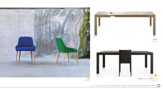 ZONA DE COMEDOR  SALA DE ESTAR  TRABAJO EN CASA  LIBRERÍAS  DORMITORIO  EXTERIOR  ILUMINACIÓN  ACÚSTICA
NARA (mesa) & ANNA (silla)
Crassevig
NARA
Crassevig
AXEL
Crassevig
 