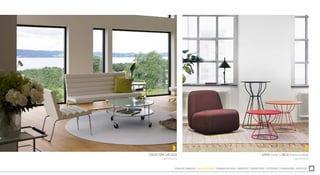 ZONA DE COMEDOR  SALA DE ESTAR  TRABAJO EN CASA  LIBRERÍAS  DORMITORIO  EXTERIOR  ILUMINACIÓN  ACÚSTICA
COLECCIÓN CHICAGO
Lammhults
APERI (sofá) & DEC0 (mesa auxiliar)
Lammhults
 