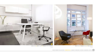 ZONA DE COMEDOR  SALA DE ESTAR  TRABAJO EN CASA  LIBRERÍAS  DORMITORIO  EXTERIOR  ILUMINACIÓN  ACÚSTICA
VELA (silla) & NOMOS (mesa) & P32 (butaca)
Tecno
VELA (silla) & BETA (mesa) & MODUS (silla confidente)
Tecno
 