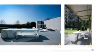 ZONA DE COMEDOR  SALA DE ESTAR  TRABAJO EN CASA  LIBRERÍAS  DORMITORIO  EXTERIOR  ILUMINACIÓN  ACÚSTICA
SING (silla) & S TABLE
MDF Italia
SING (silla) & LE BANC & LA GRANDE TABLE
MDF Italia
 