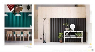 ZONA DE COMEDOR  SALA DE ESTAR  TRABAJO EN CASA  LIBRERÍAS  DORMITORIO  EXTERIOR  ILUMINACIÓN  ACÚSTICA
SCALA
Abstracta
SCALA & AIRLEAF
Abstracta
 