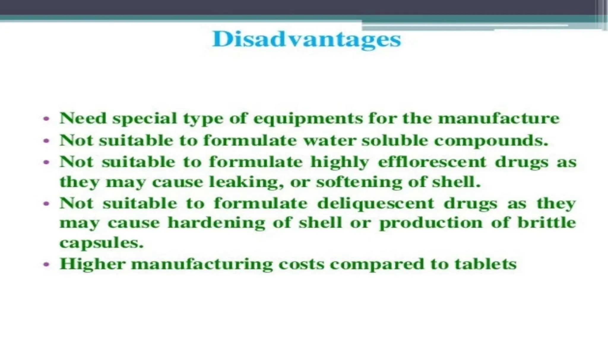 UNIT 2. CAPSULES, TYPES OF CAPSULES, ADV