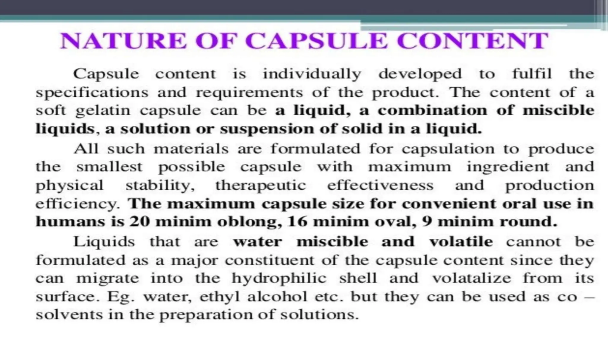 UNIT 2. CAPSULES, TYPES OF CAPSULES, ADV