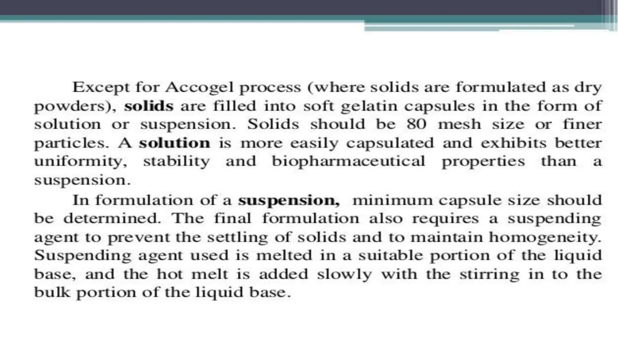 UNIT 2. CAPSULES, TYPES OF CAPSULES, ADV