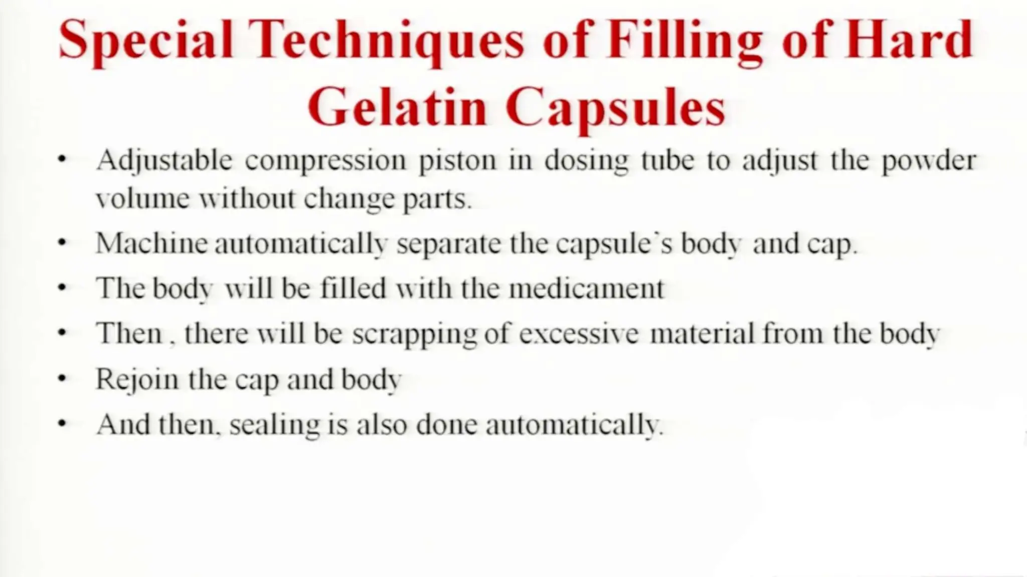 UNIT 2. CAPSULES, TYPES OF CAPSULES, ADV