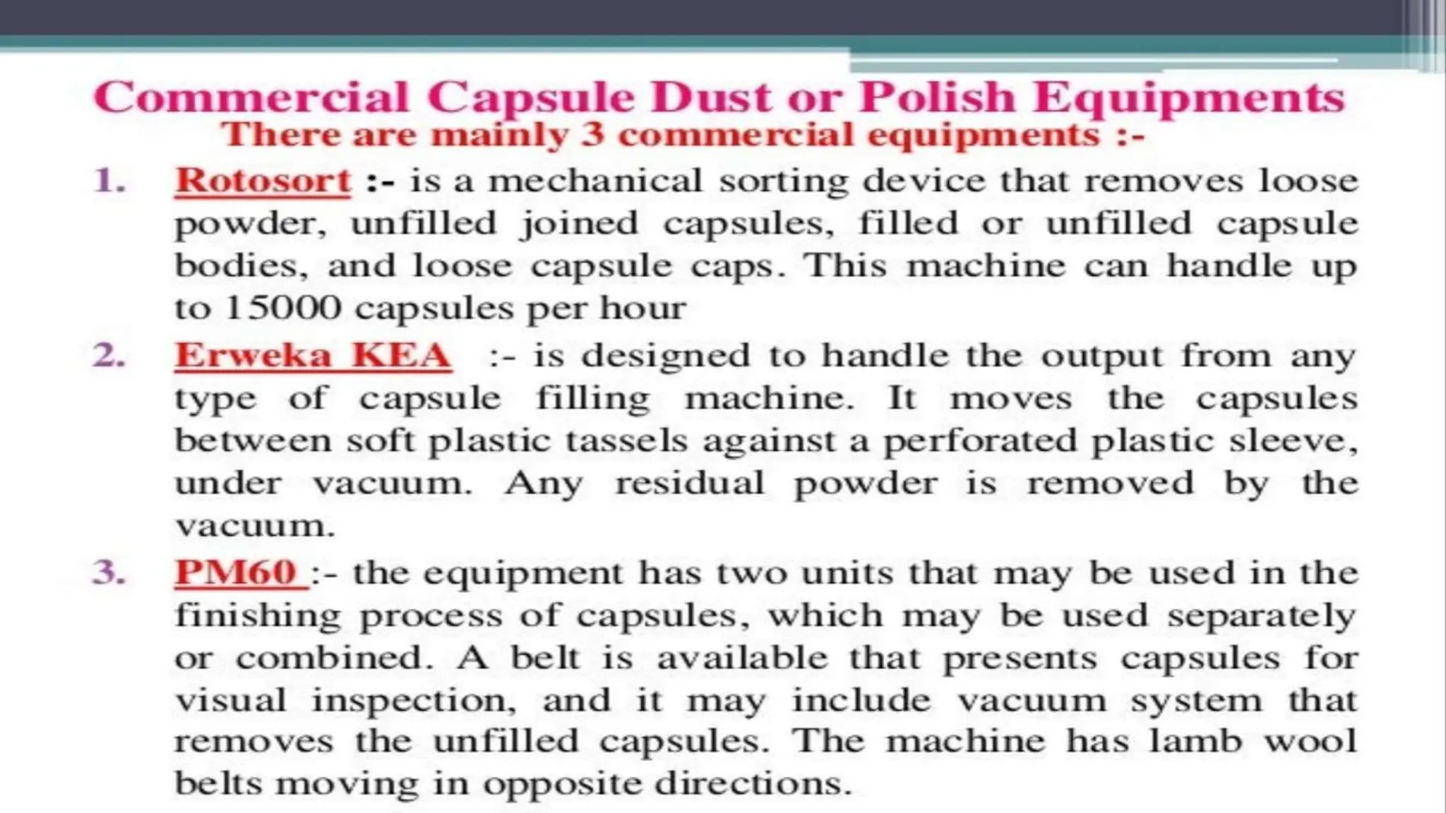 UNIT 2. CAPSULES, TYPES OF CAPSULES, ADV